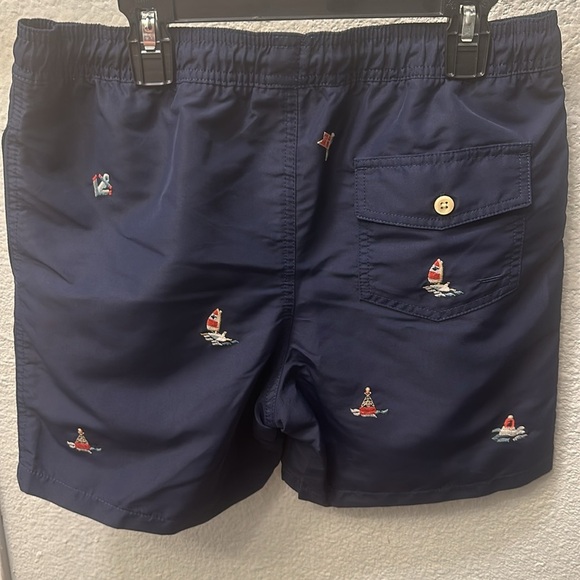 NWT Polo Ralph Lauren  Big Kids Sailboat Embroidered Swim Shorts - Picture 12 of 14
